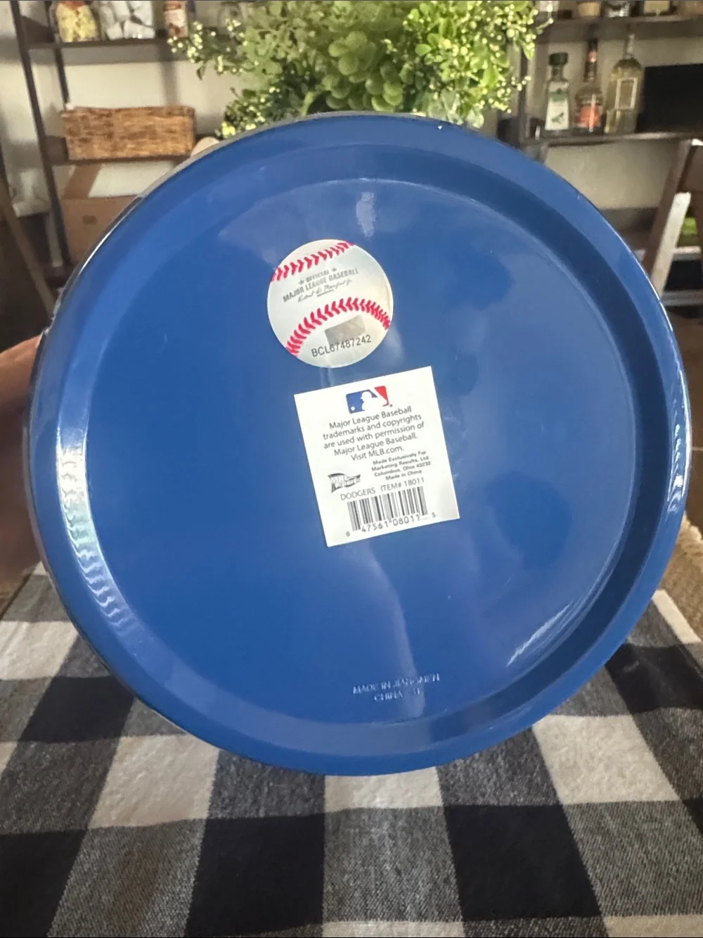 Blue LA Baseball Decorative Bucket - Unbranded Sports Accent